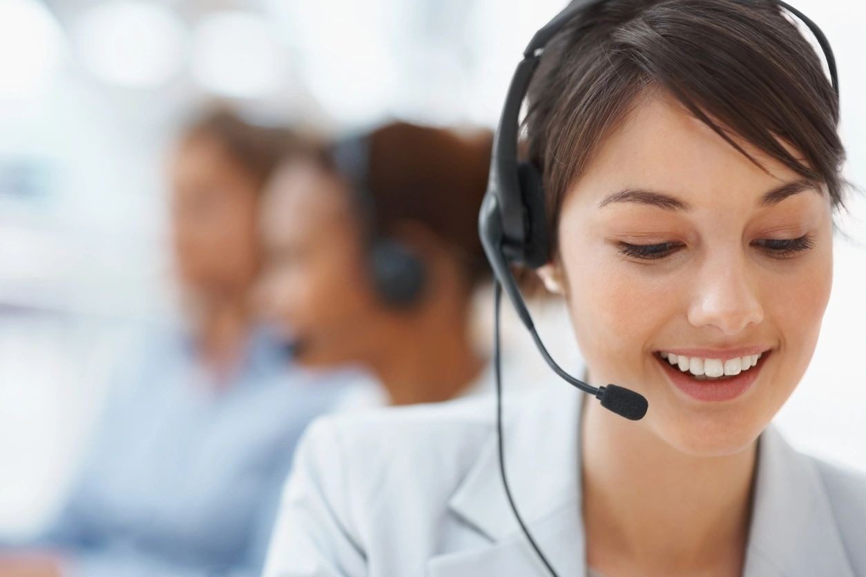 closeup shot of a woman with headphones