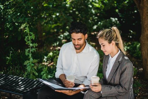 a private process server and lawyer during a meeting